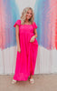 hot pink maxi dress