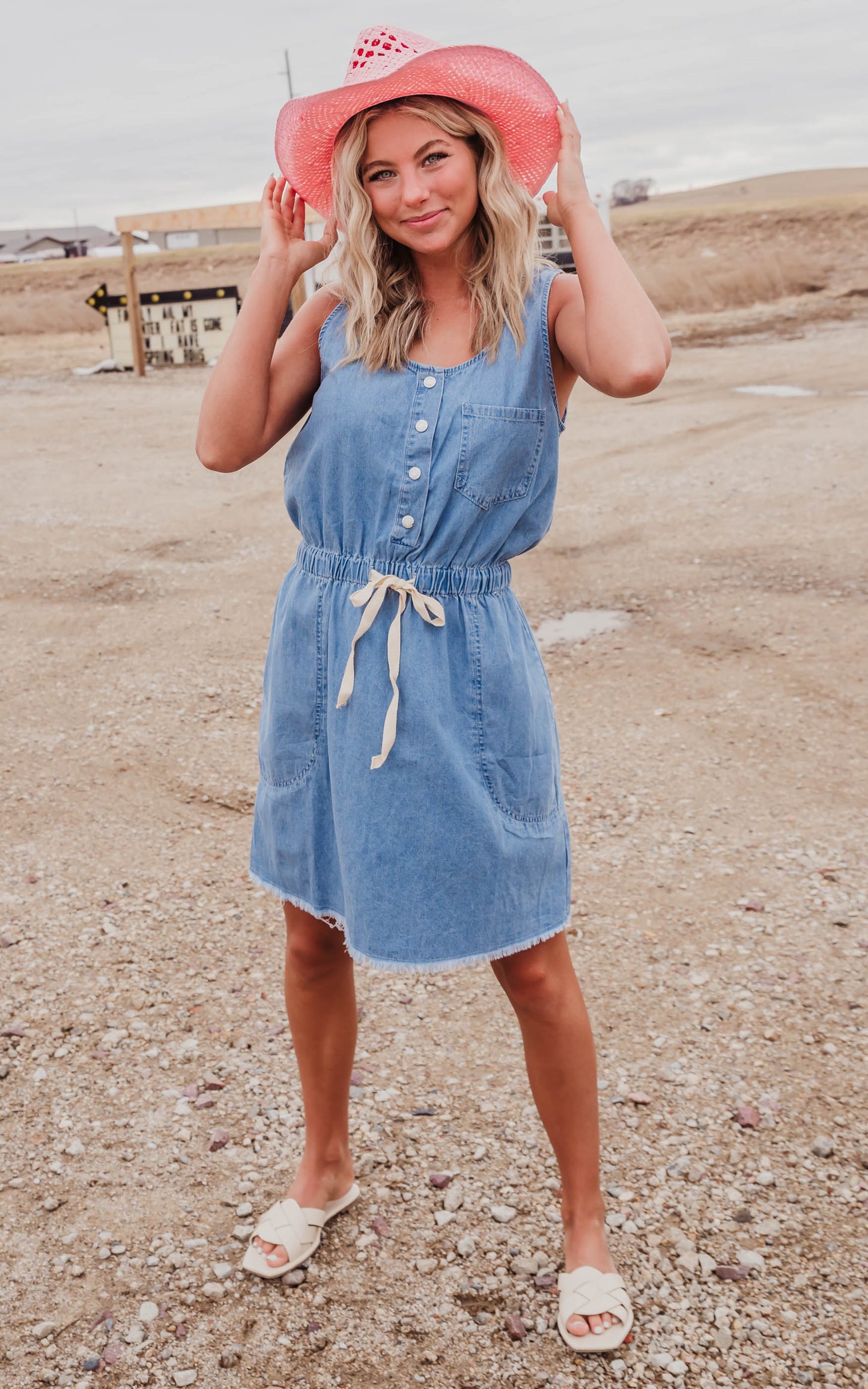 Denim Tank Dress - Final Sale