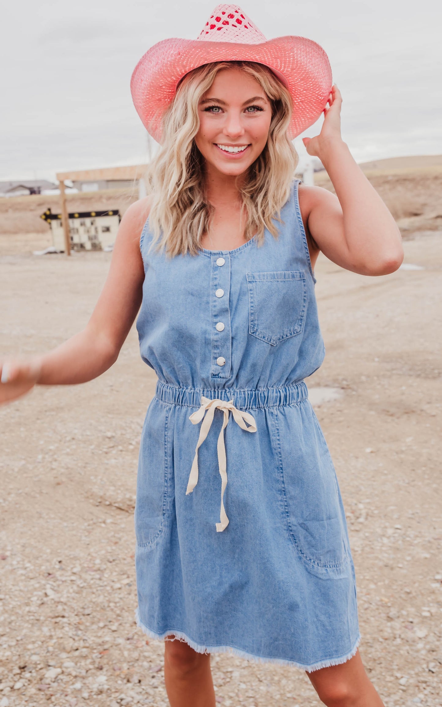 denim dress