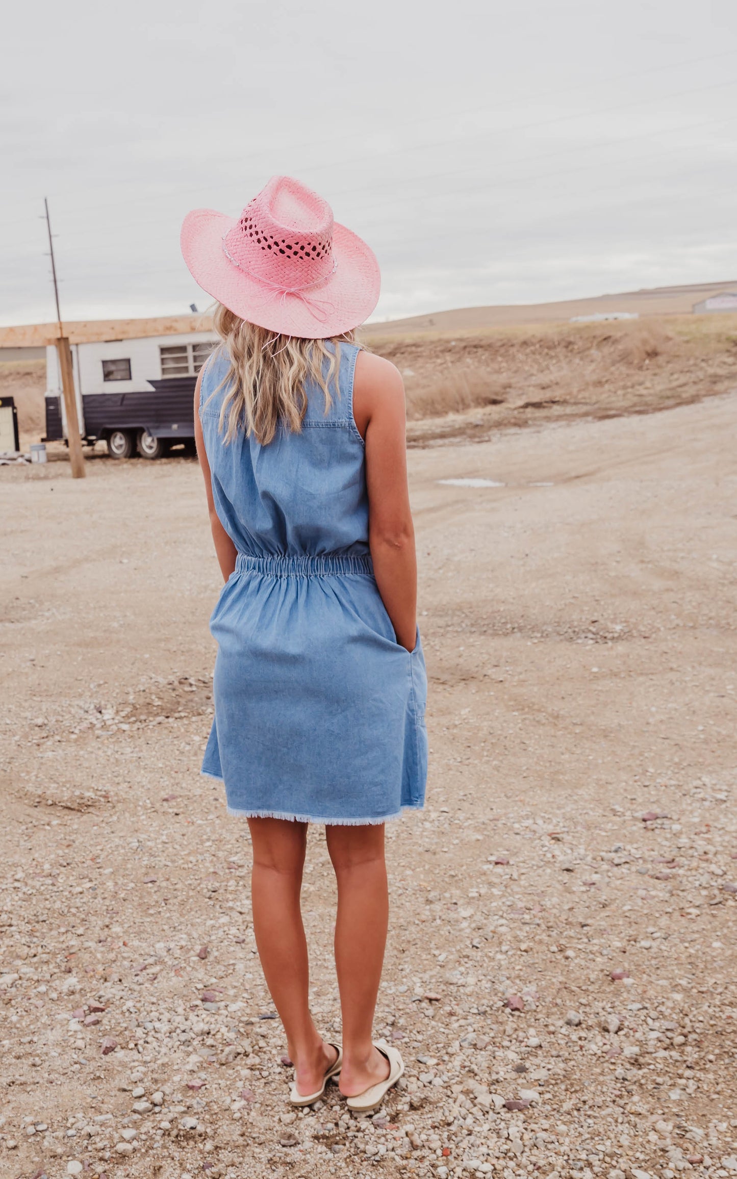 Denim Tank Dress - Final Sale