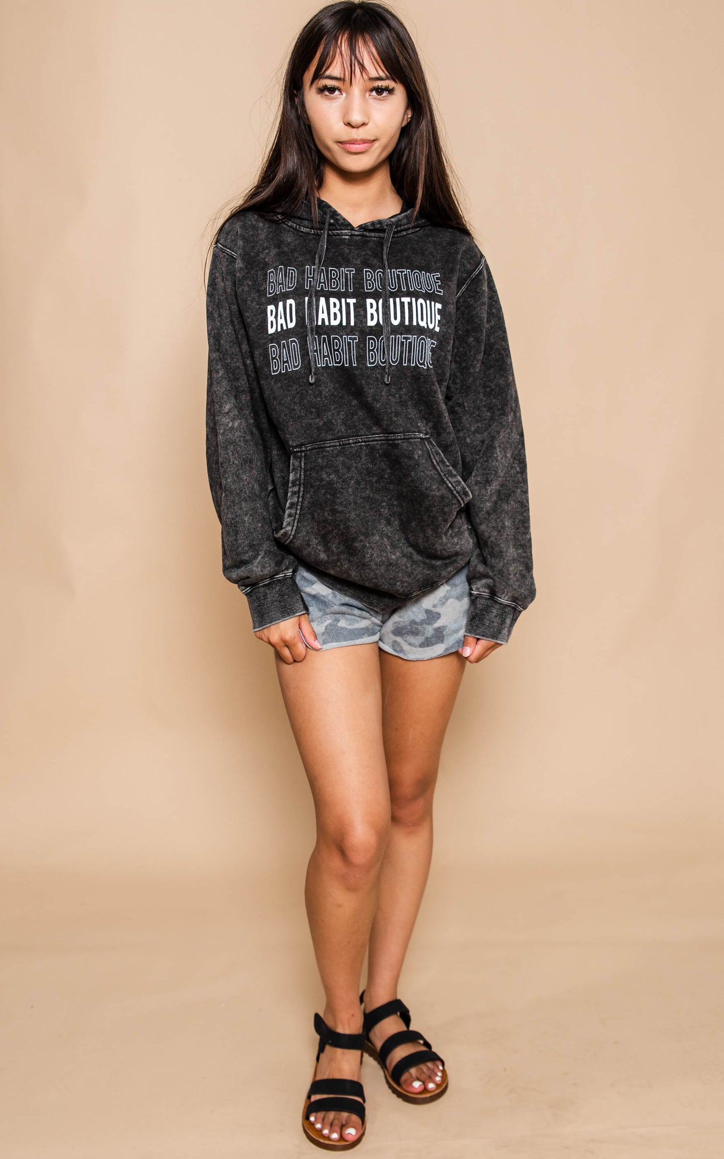 Bad Habit Boutique black hoodie 