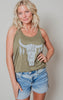 Wild & Free Bullskull Racerback Tank Top**