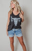 Wild & Free Bullskull Racerback Tank Top**