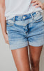 Hi-Rise 2-Tone Yoke Denim Shorts - Judy Blue | Final Sale