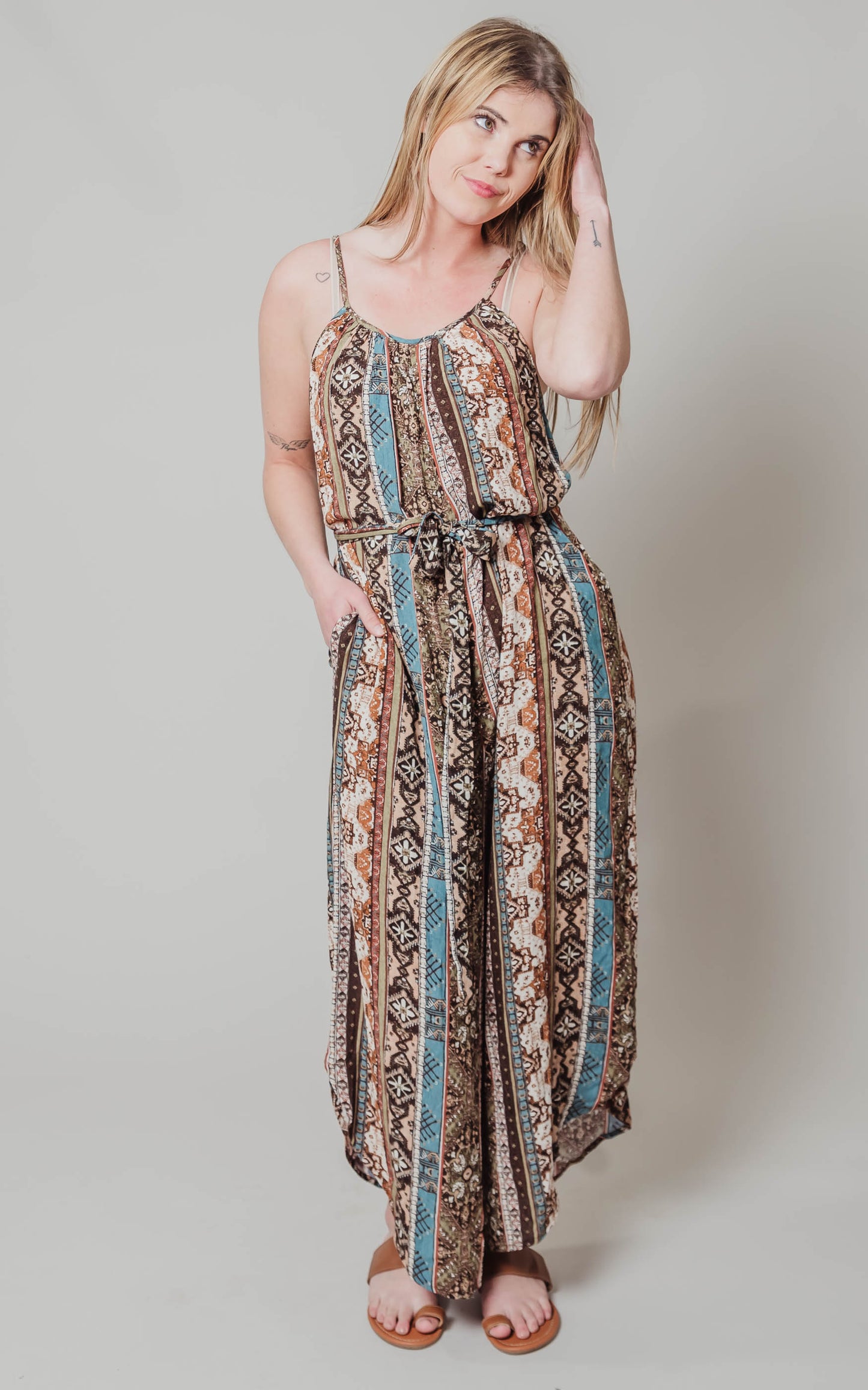 tank boho jumpsuit