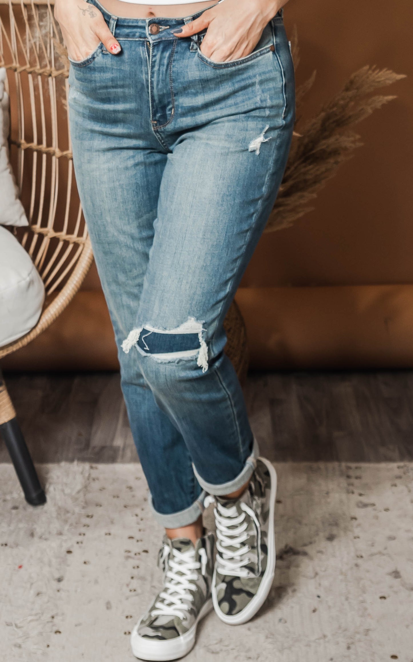 judy blue high rise boyfriend jeans