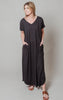 black maxi dress