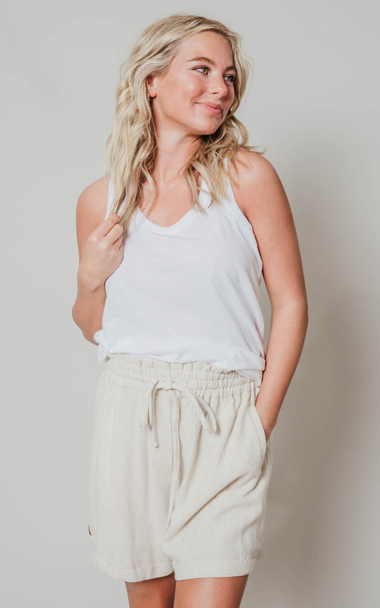 Linen shorts