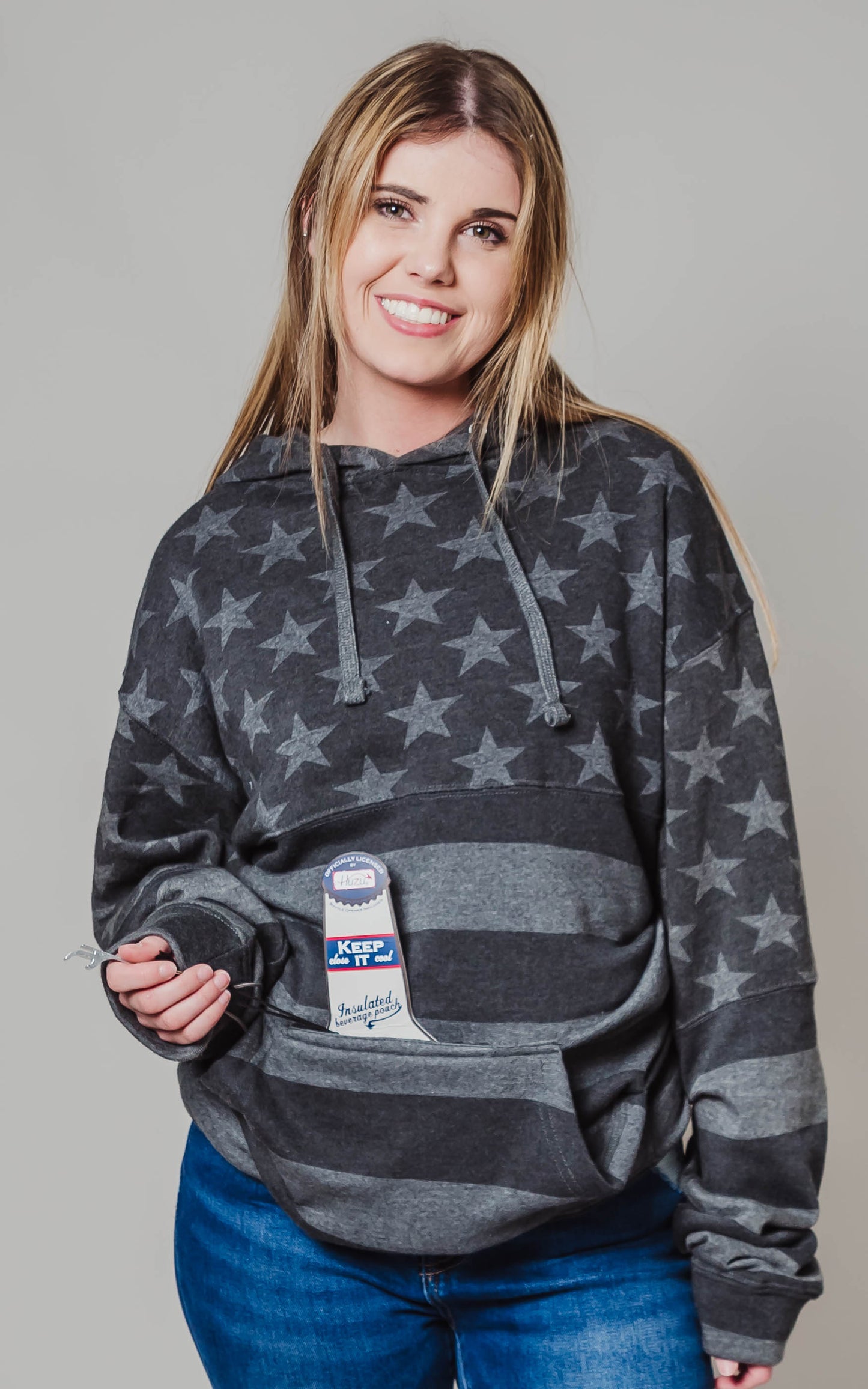 stars and stripes beer hoodie 