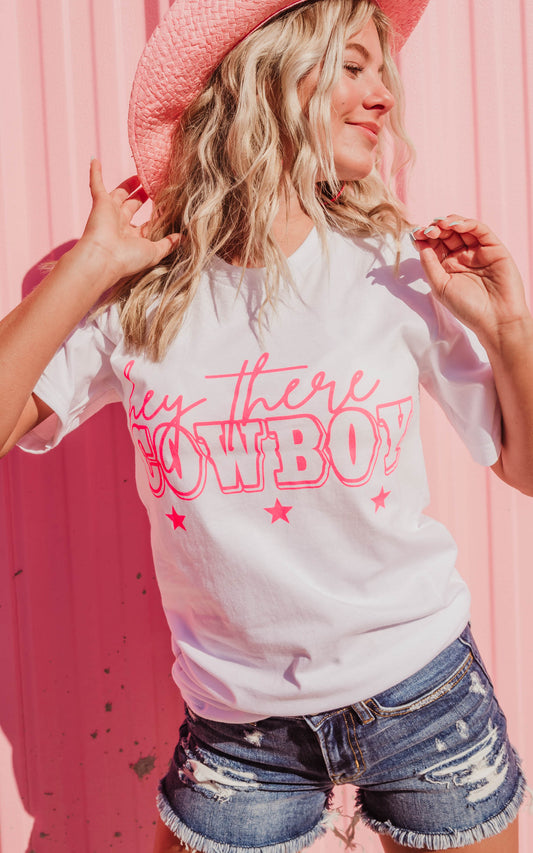 Hey There Cowboy Unisex Fit Tee** - Final Sale