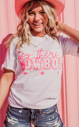 Hey There Cowboy Unisex Fit Tee**