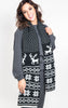  Fair Isle Snowflake Knit Scarf, CLOTHING, Leto, BAD HABIT BOUTIQUE 