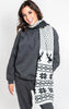  Fair Isle Snowflake Knit Scarf, CLOTHING, Leto, BAD HABIT BOUTIQUE 