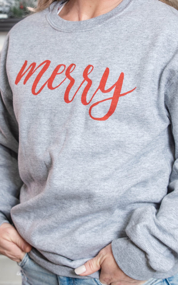 Merry Crewneck Sweatshirt**