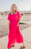 pink tiered maxi dress 