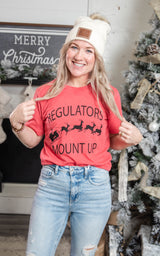 regulators mount up Christmas tee