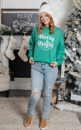 merry and bright crewneck sweatshirt 