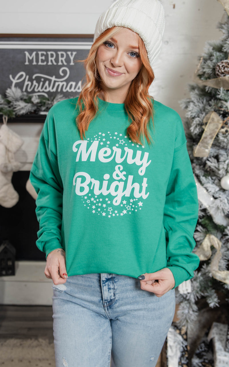 merry & bright sweatshirts 