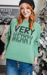 very merry sweatshirt
