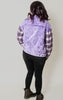 POL PREORDER -Royal Purple Corduroy & Plaid Jacket