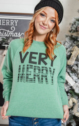 very merry sweatshirt 