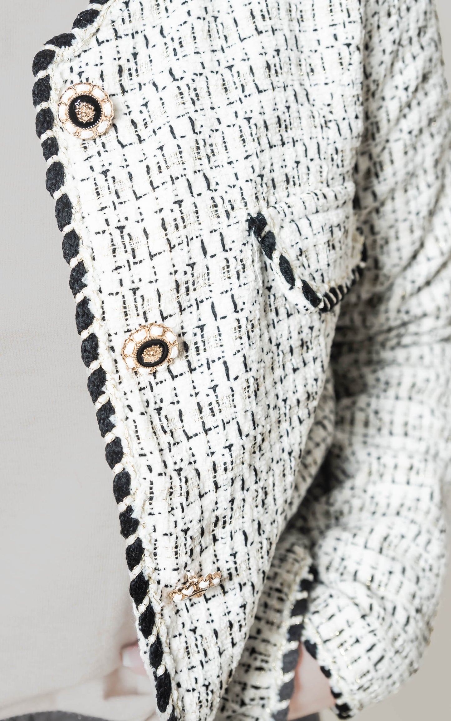 Tweed Button Down Jacket - POL