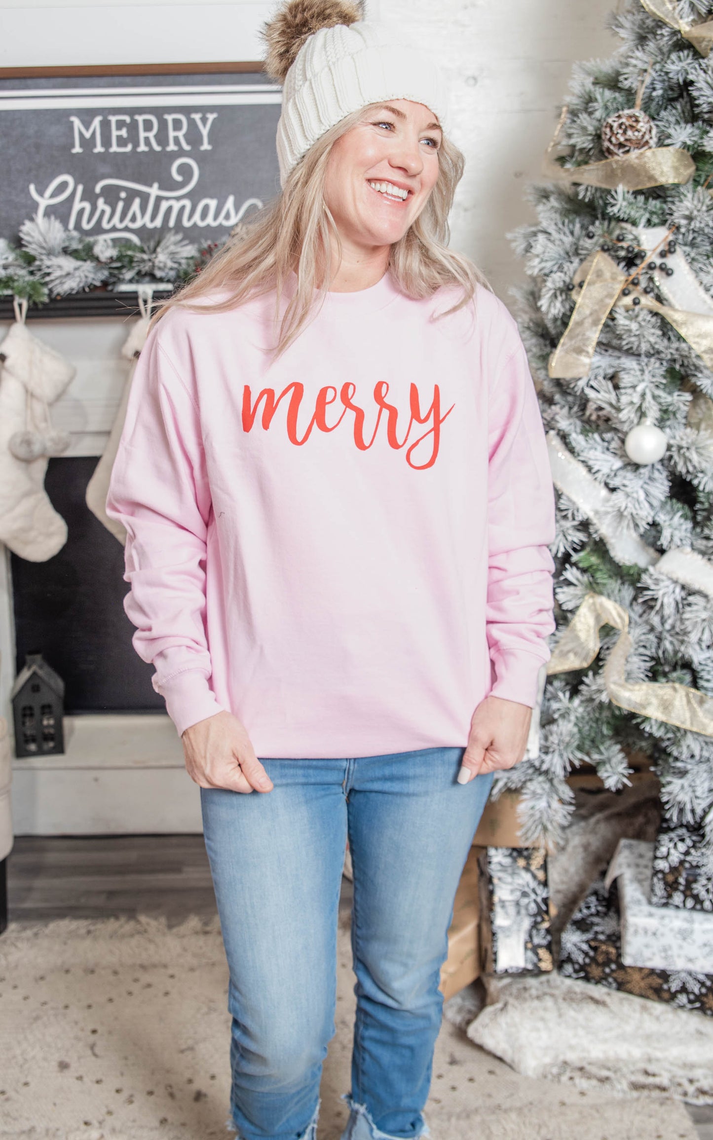 Merry Crewneck Sweatshirt**