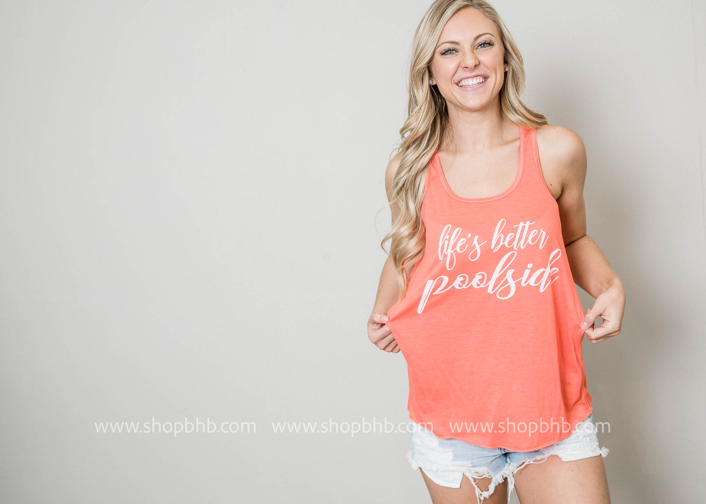 Life is Better PoolSide Tank Top - BAD HABIT BOUTIQUE 