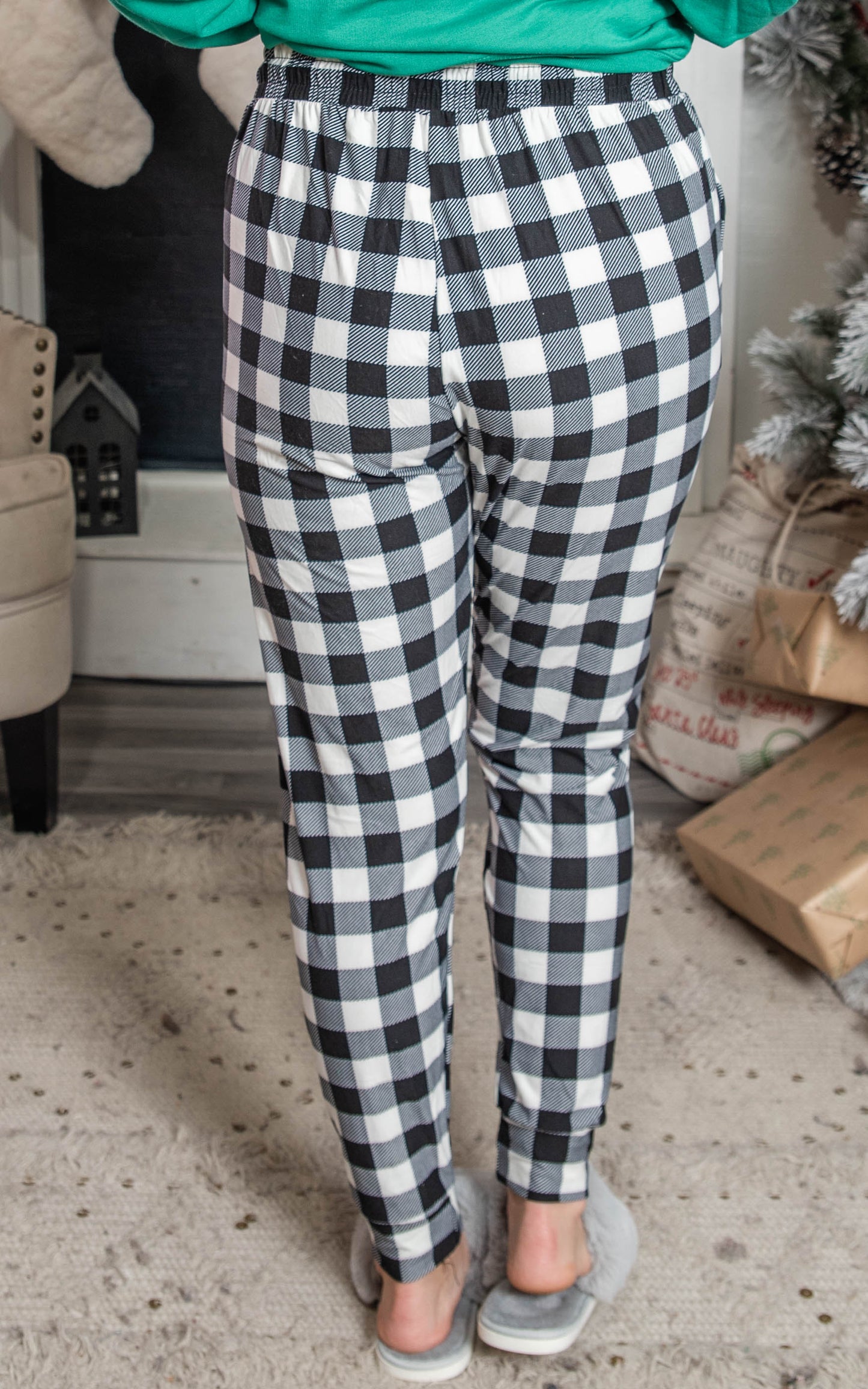 Buffalo Plaid Joggers - Final Sale