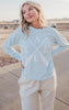 Shades of Blue Lake Paddle Long Sleeve Top**