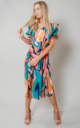 Daydreaming Color Midi Dress - Final Sale