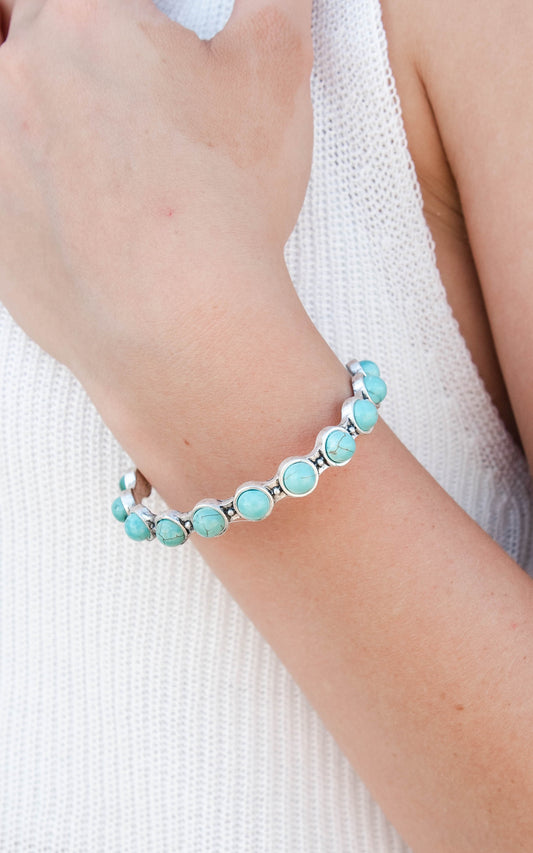 Natural Turquoise Cuff Bracelet