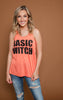 basic witch racerback tank 