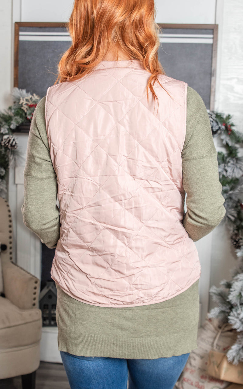 Reversible Quilted Sleeveless Padding Vest - Final Sale