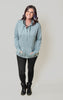 Women’s Omega Stretch Snap-Placket Hooded Pullover