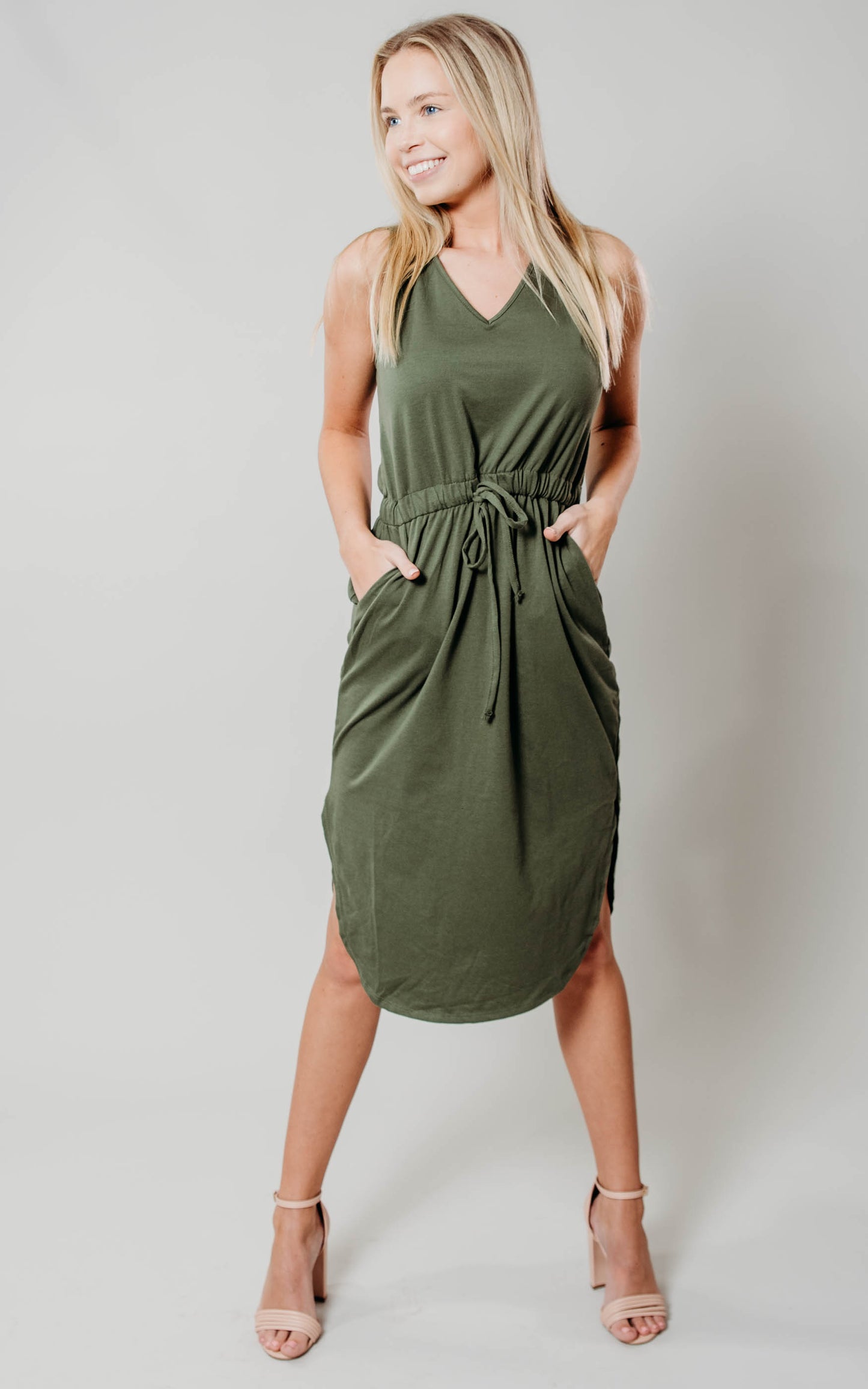 Simple Tank Top Midi Dress