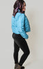 blue puffer jacket 