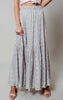 grey maxi skirt 