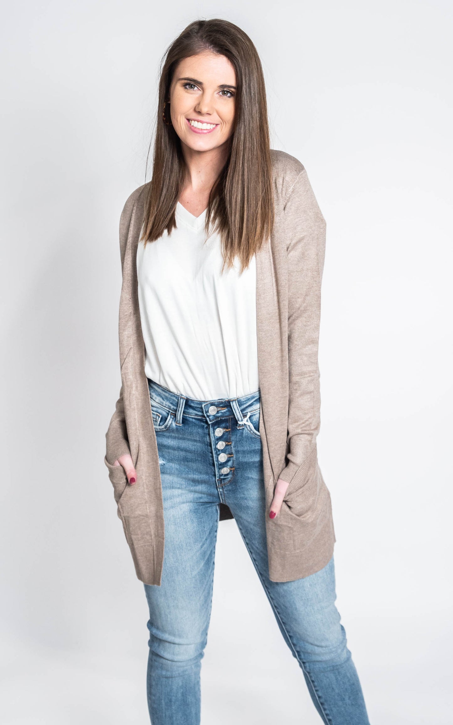  Women's Long Knit Cardigan {CIELO}, CLOTHING, CIELO, BAD HABIT BOUTIQUE 