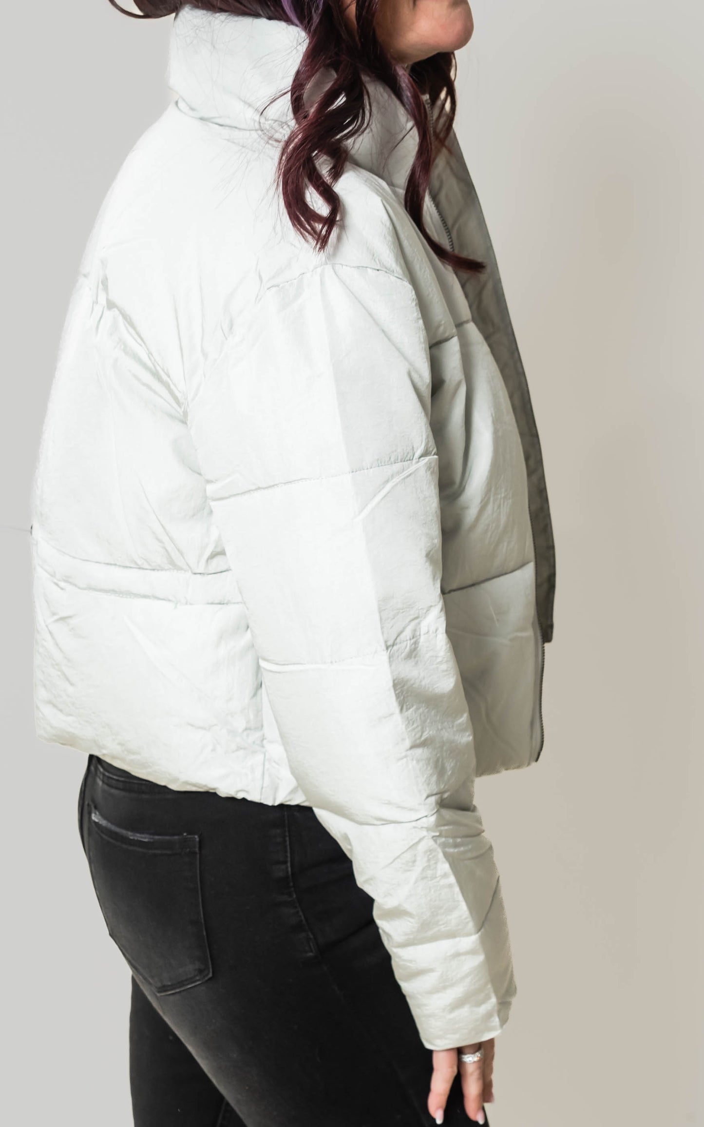 TREND TAKER PUFFER JACKET Gray - Final Sale