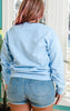 Lake Bum Sweatshirt - Sky Blue - BAD HABIT BOUTIQUE 