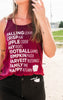 Falling Leaves Tank | Burgundy** - Final Sale