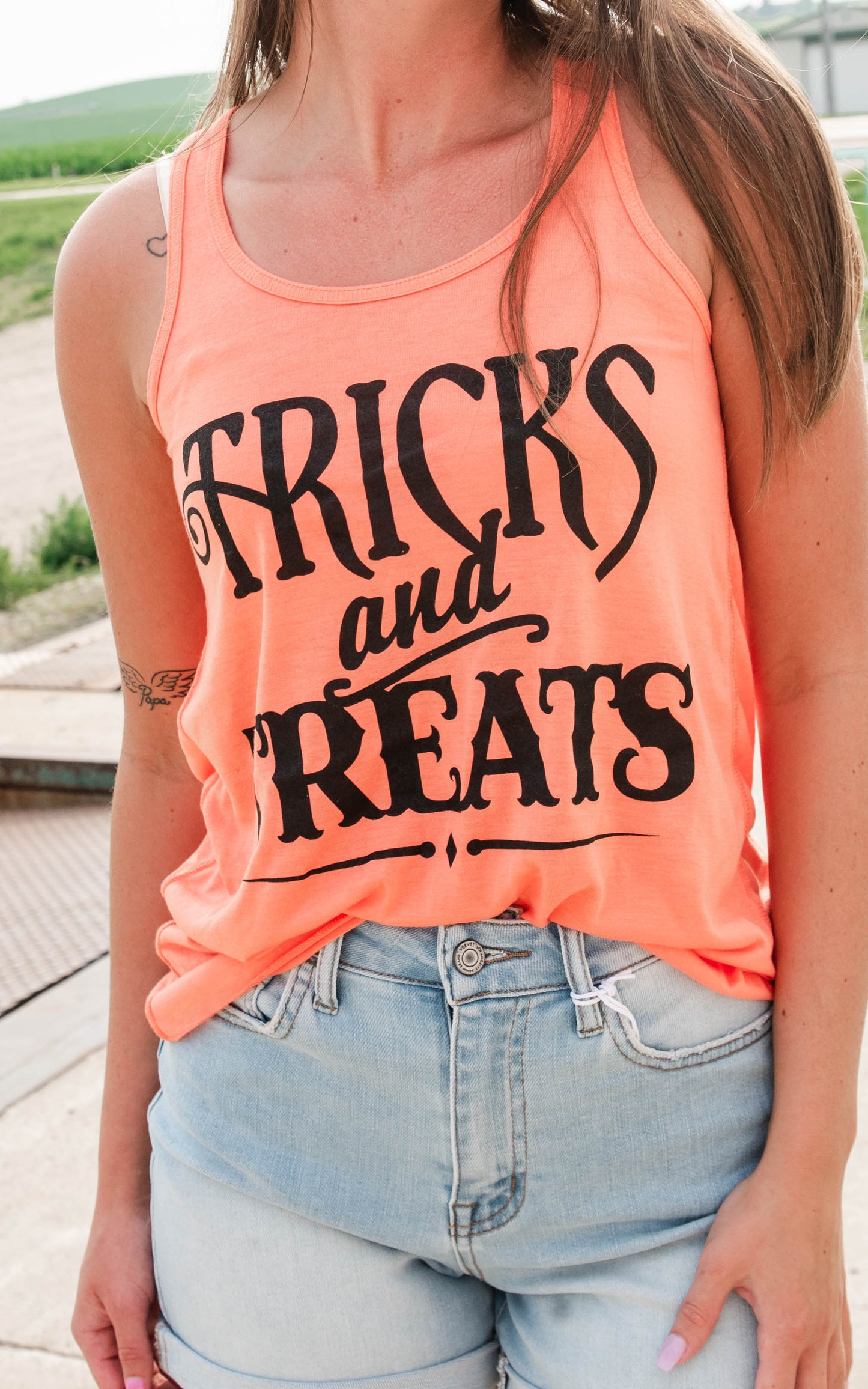 Tricks and Treats Tank | Orange** - Final Sale