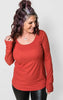 Rust Ribbed Top w/ Thumbholes