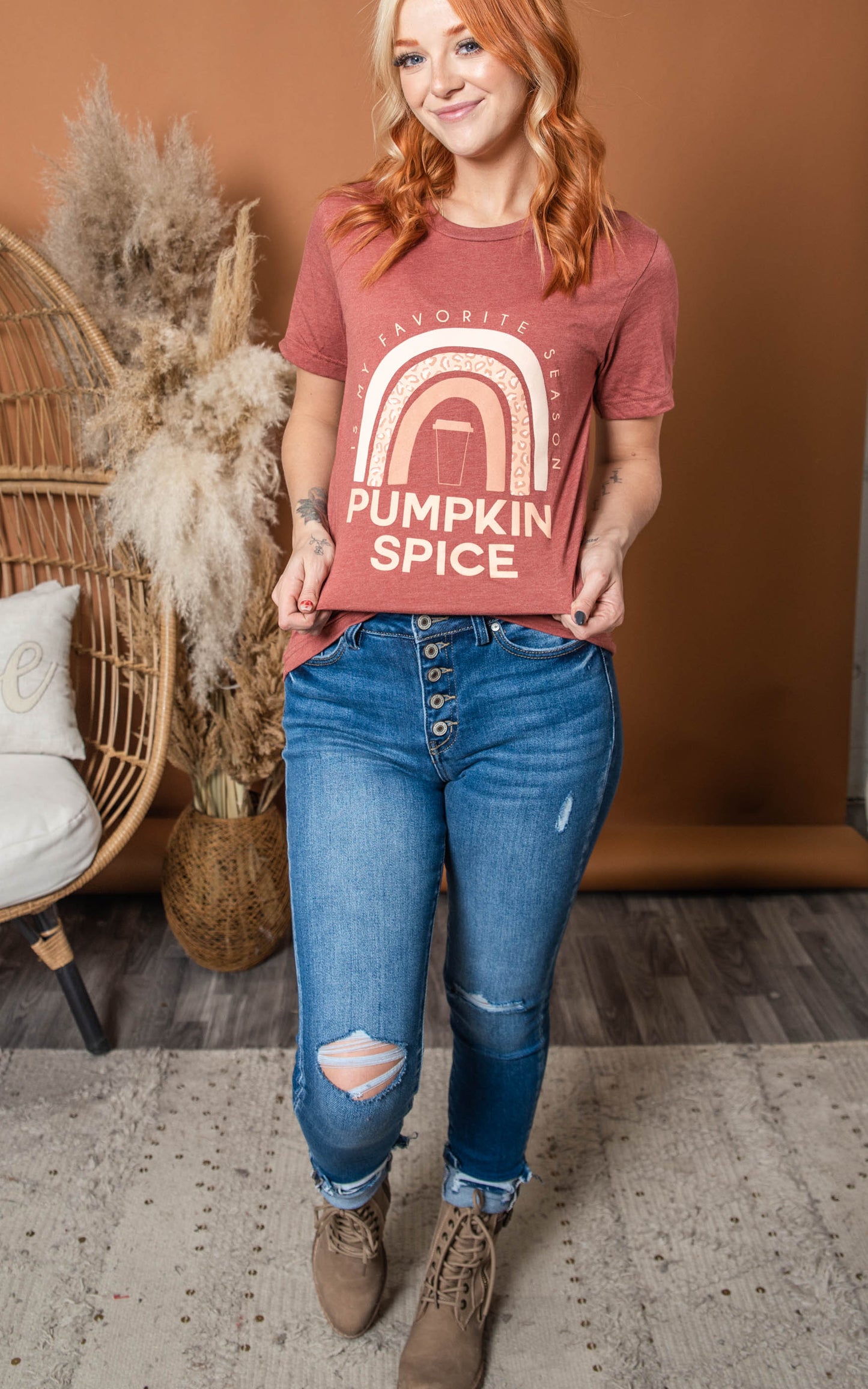 Taste the Pumpkin Spice Rainbow Tee** - Final Sale