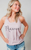 Mama Racerback Tank Top - Heather Lavender- Final Sale**