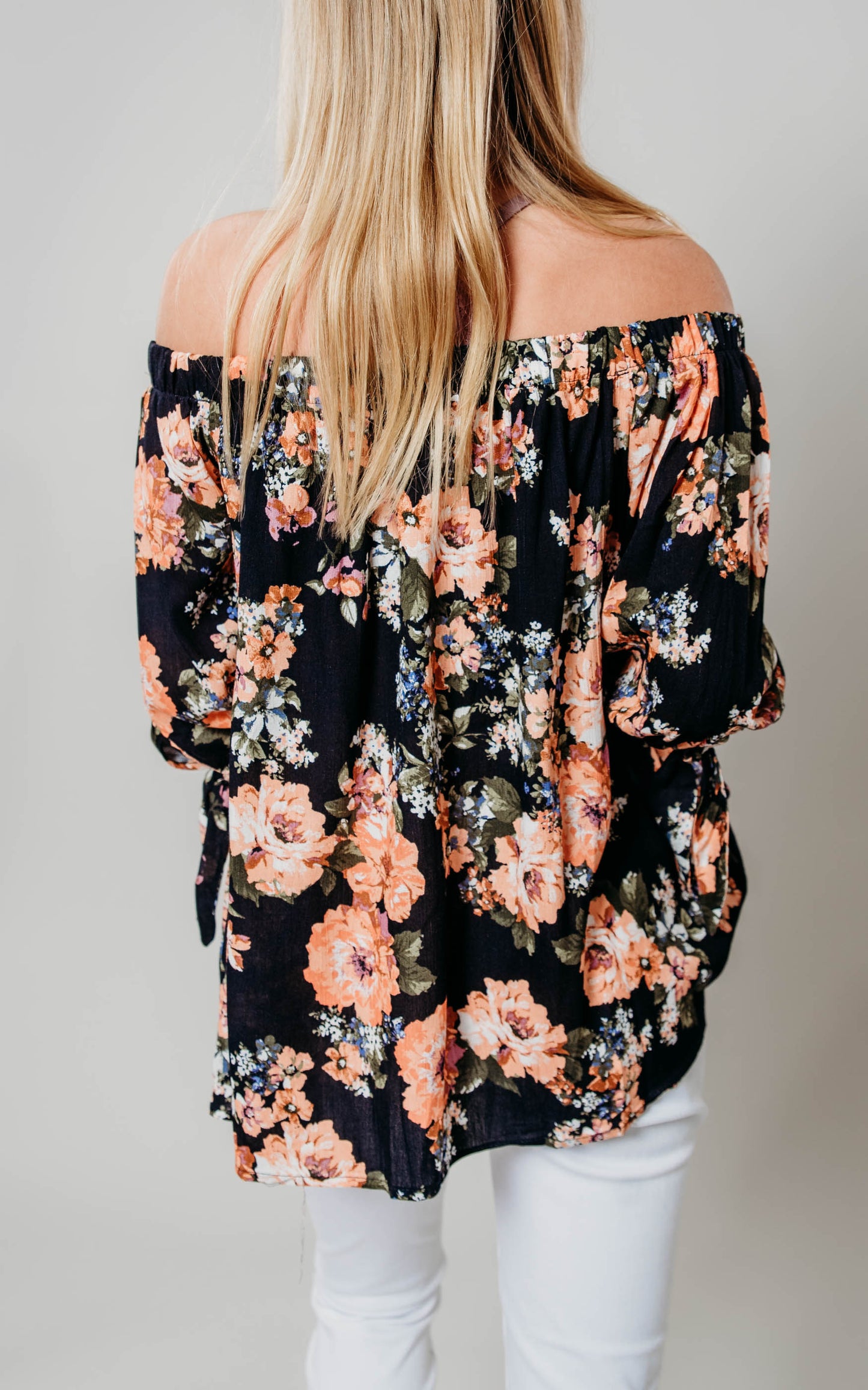 black off the shoulder blouse 