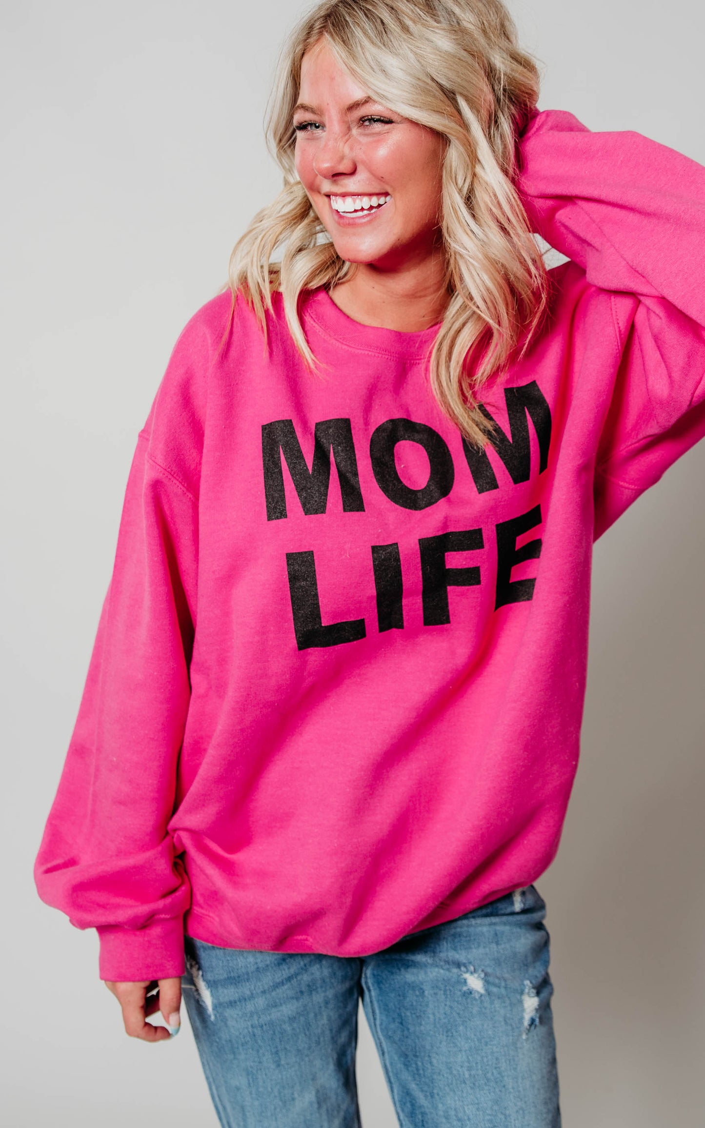 hot pink sweatshirt 