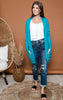 Long Boyfriend Cardigan- Cielo