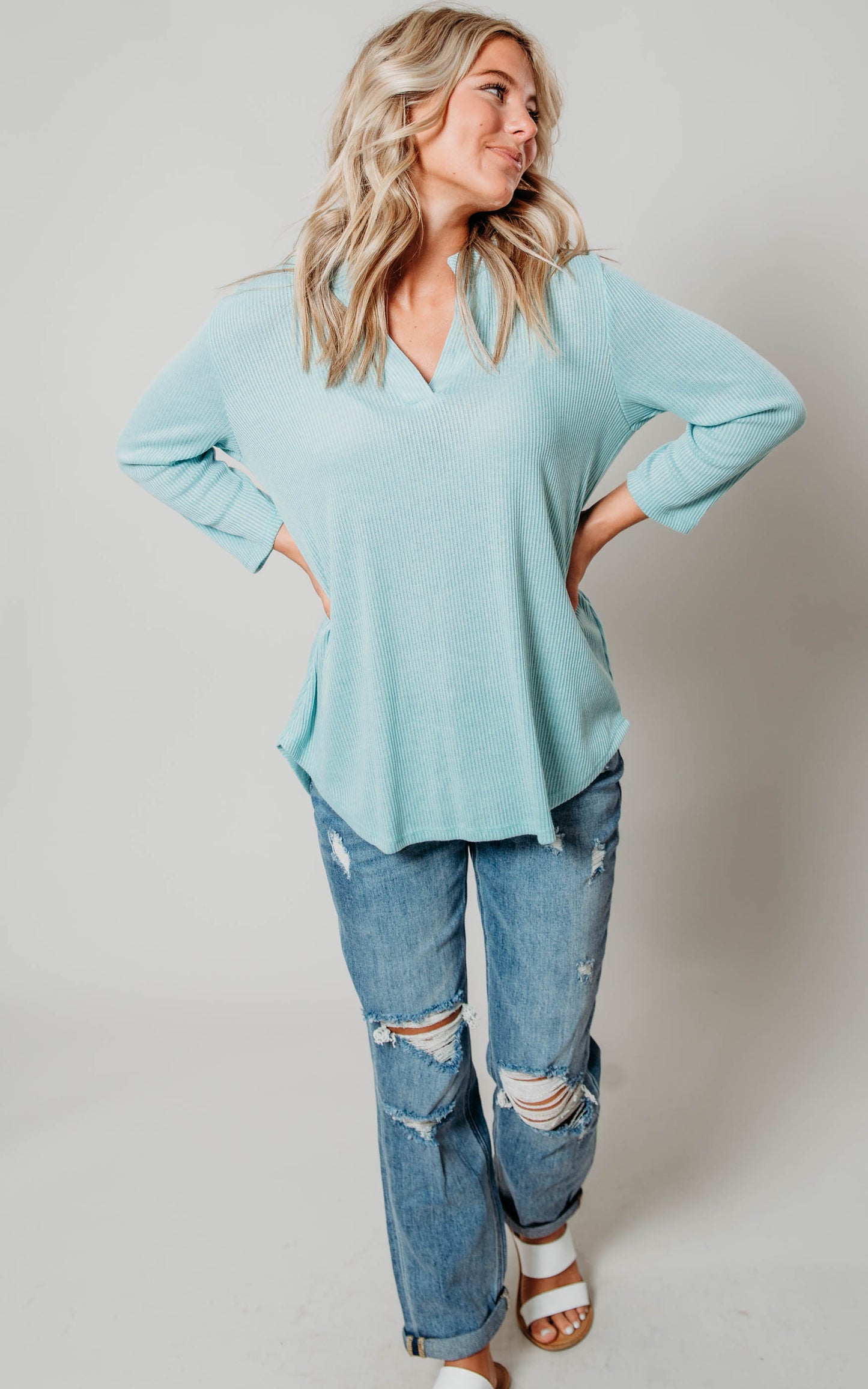 3/4 Sleeve Gabby Top - Final Sale*